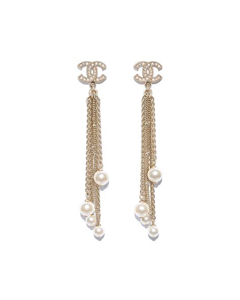 chanel logo earrings neiman marcus|Chanel ring earrings.